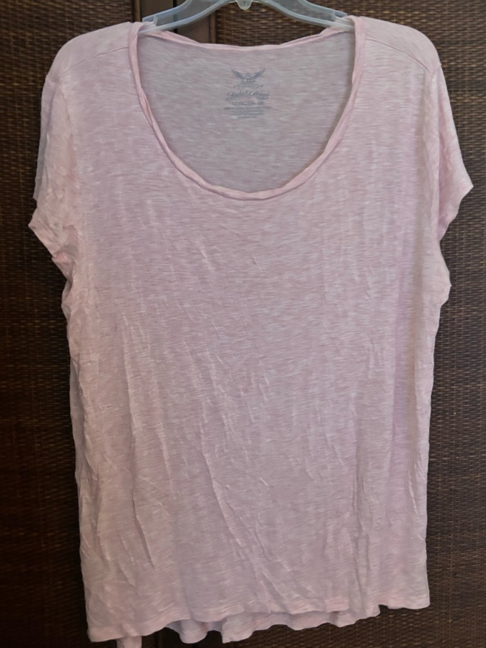 Faded Glory | XL Light Pink Women's Scoop Neck Tee